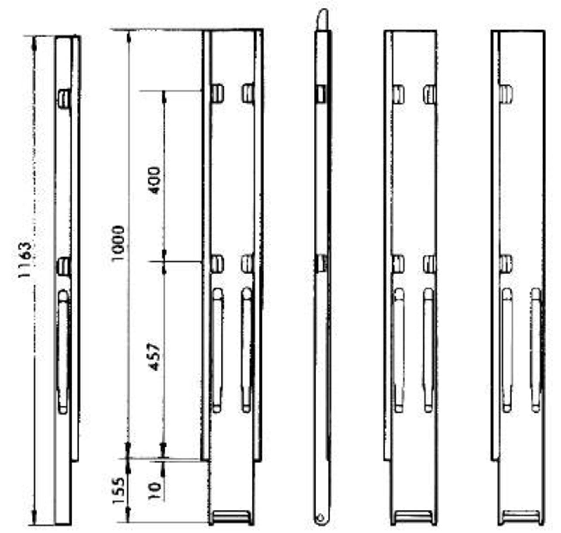 Kinnegrip-Rungen K20, für 1000mm Bordwandhöhe