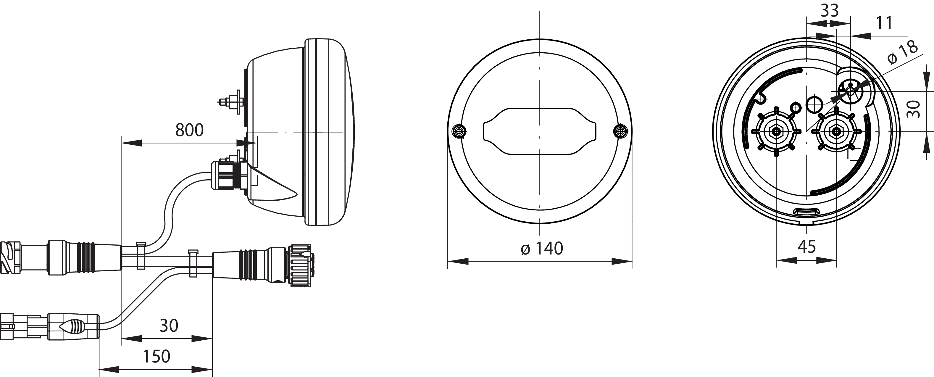 LED-Rundleuchte NESZR 24V