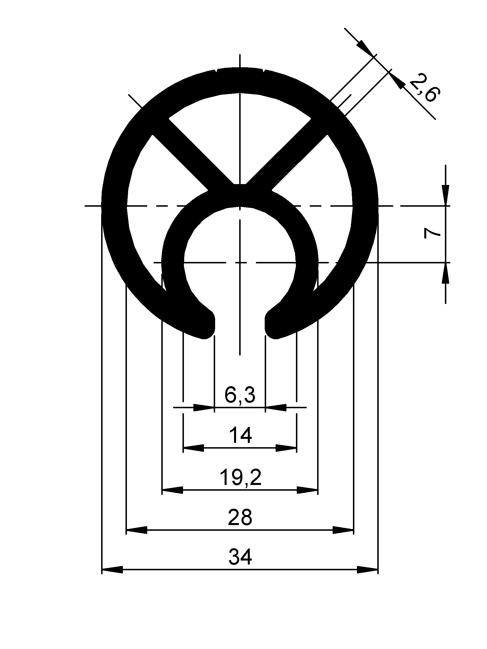 Curtainsider-Spann/Steckrohr “35”