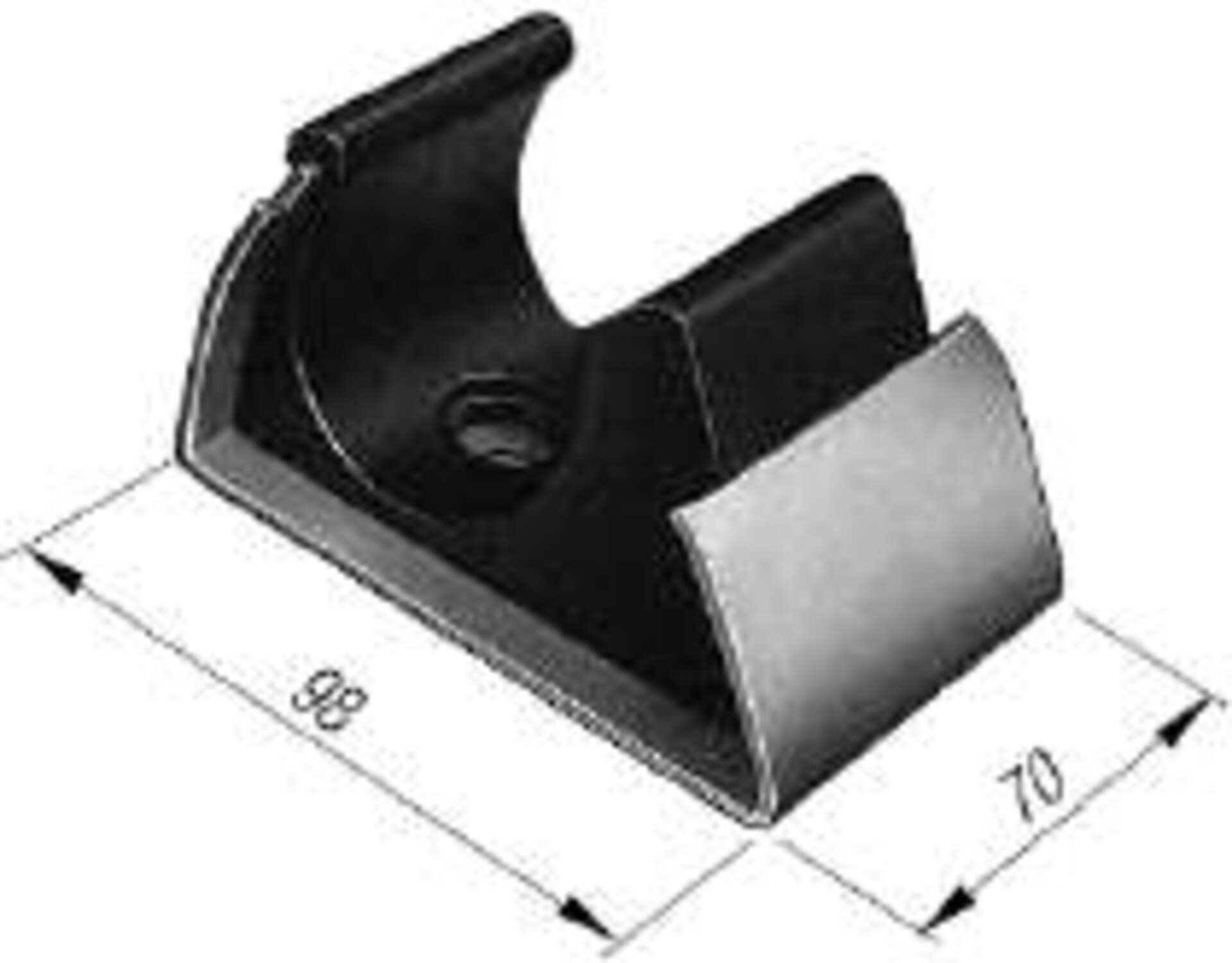 PU-Planrohrhalterung