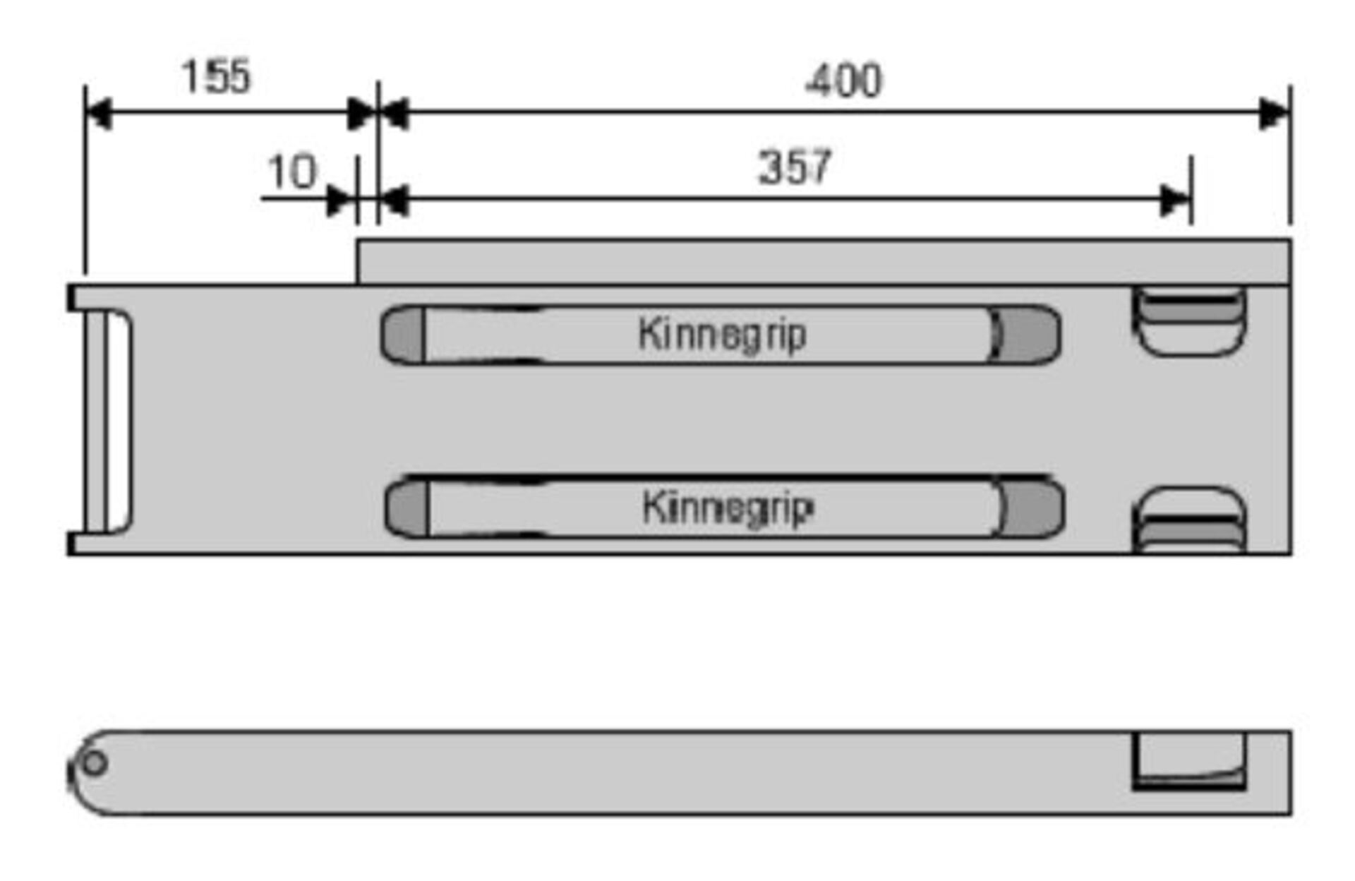 Kinnegrip-Rungen K20, für 400mm Bordwandhöhe