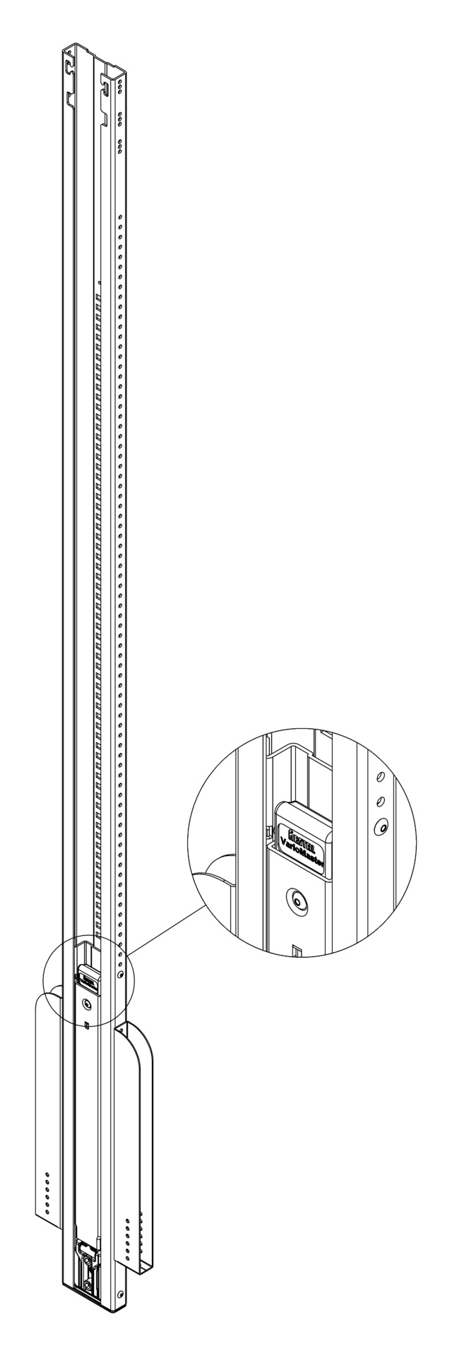 Variomaster-Schieberunge Code L Hestal - 2475,5 mm lang