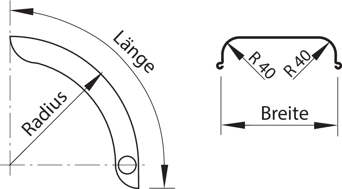 Kunststoff-Kurzkotflügel