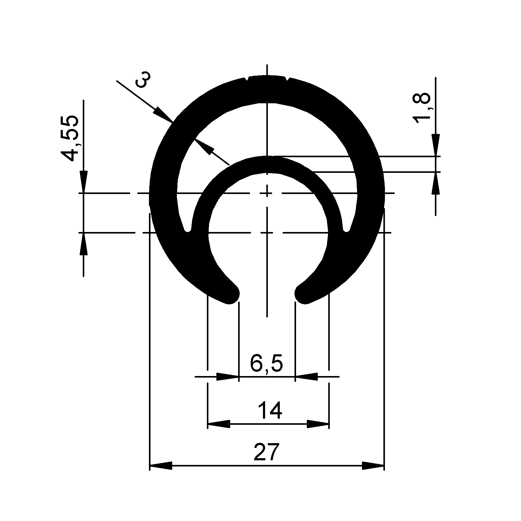 Curtainsider-Spann/Steckrohr “27”