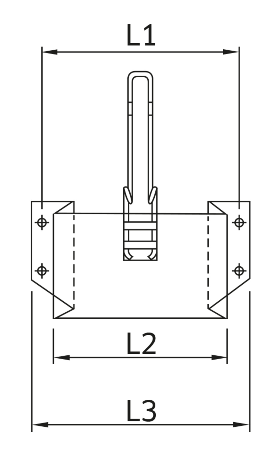 Halter für Unterlegkeile