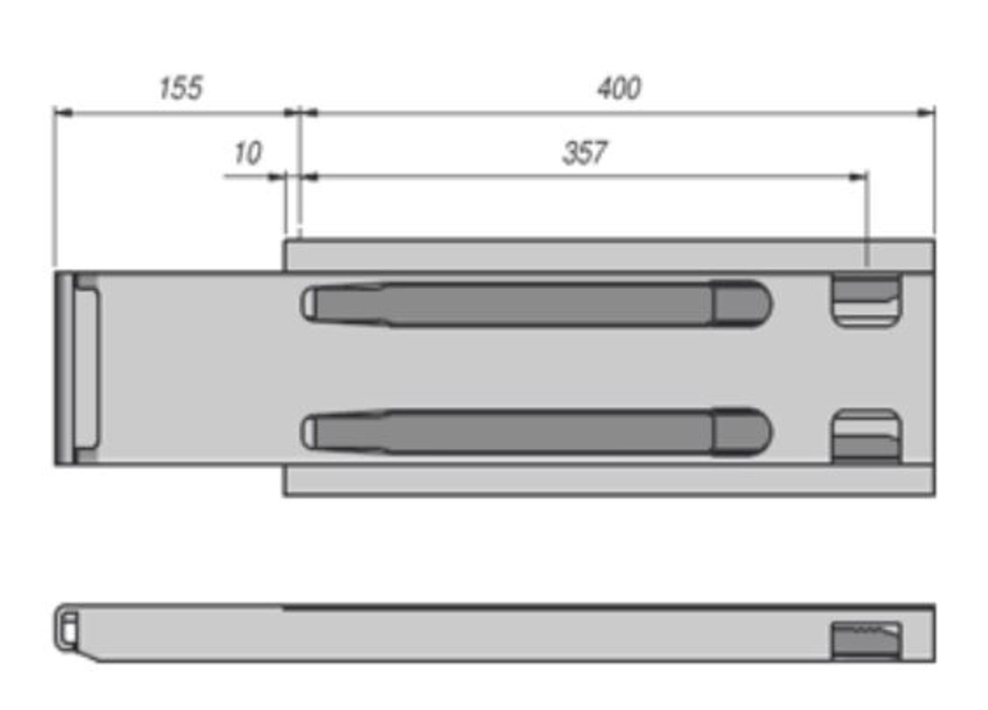 Kinnegrip-Rungen K20, für 400mm Bordwandhöhe