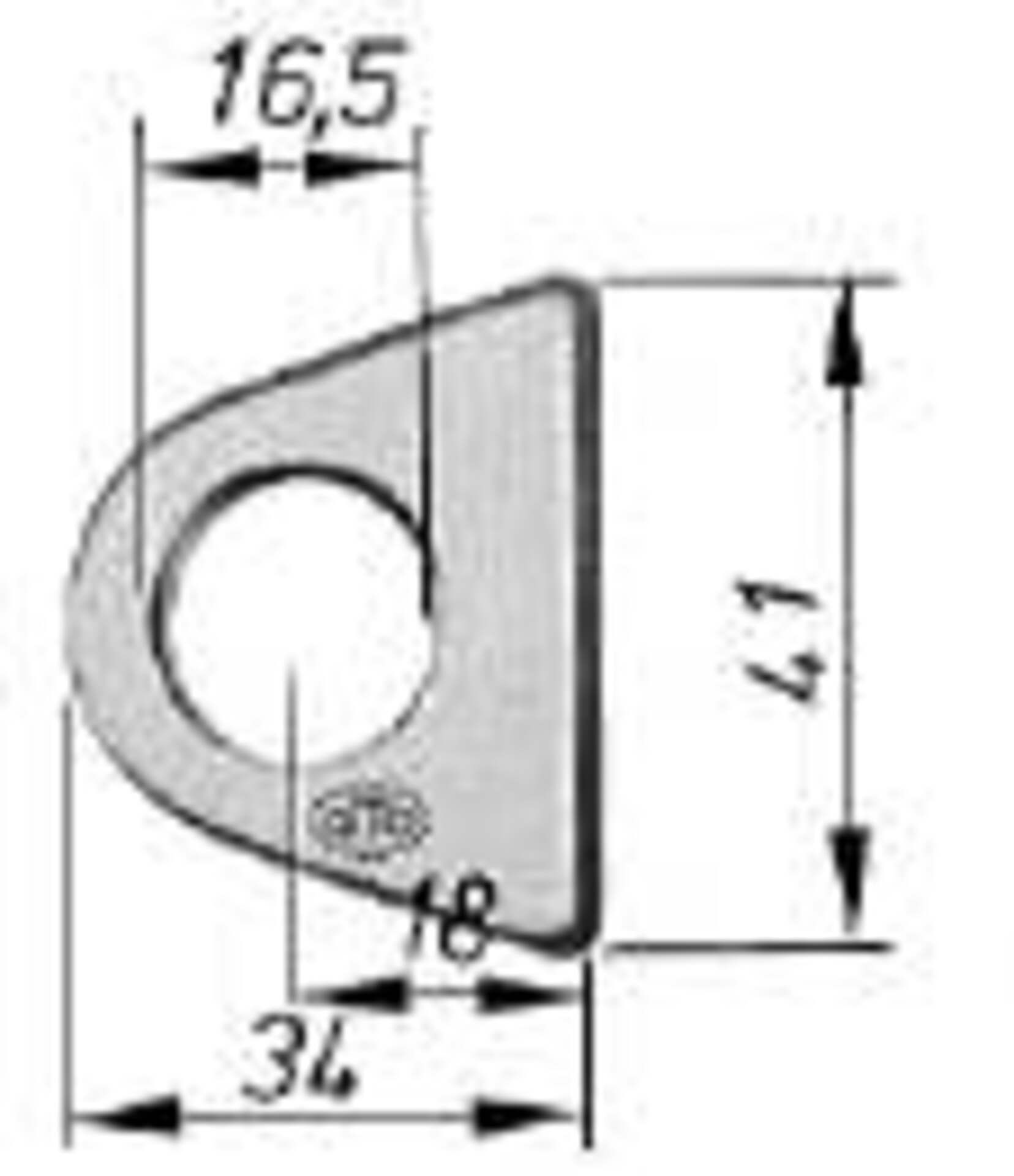 Scharnieraugen (Anschweißaugen) ohne Bolzen und Splinte