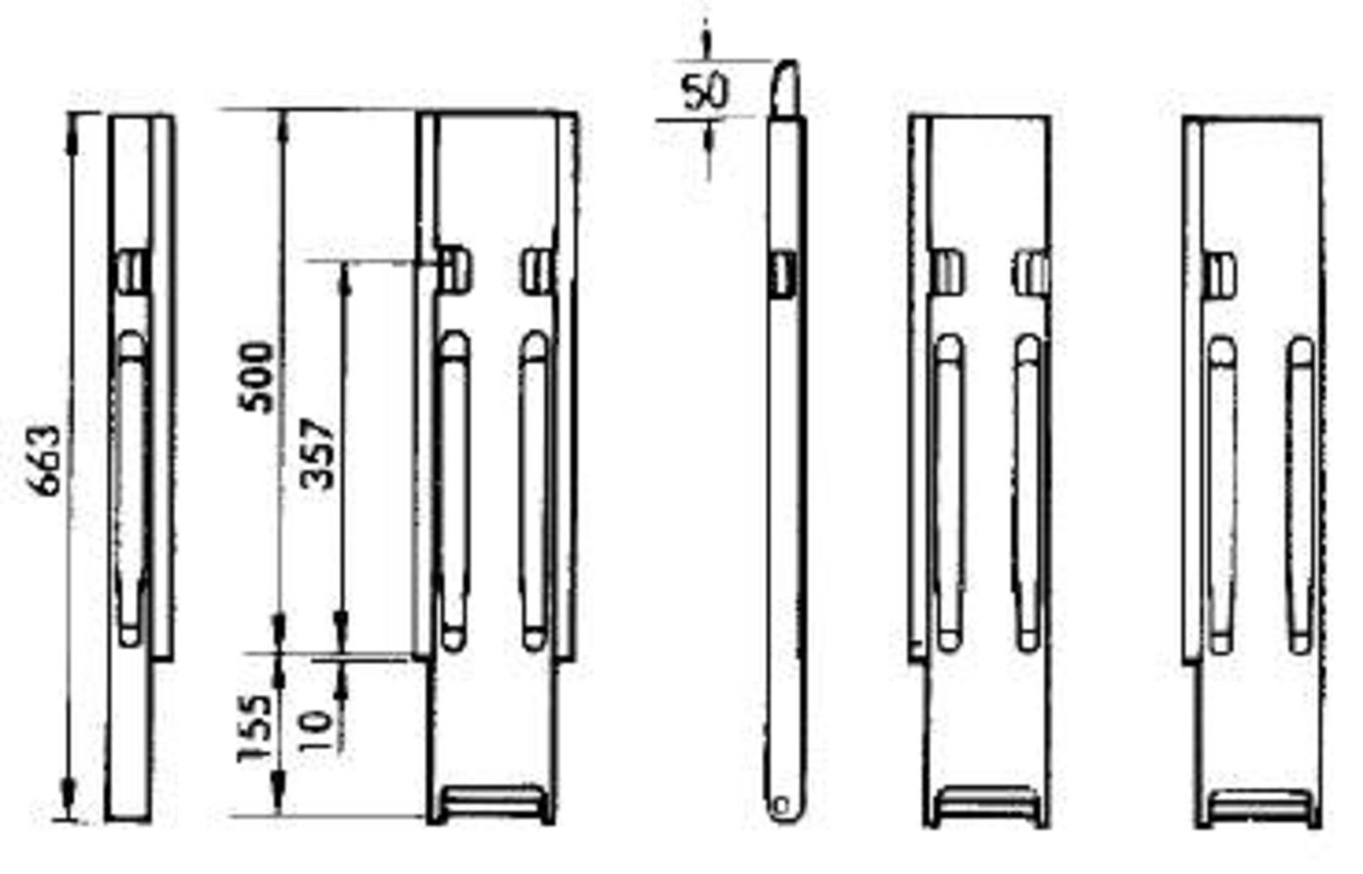 Kinnegrip-Rungen K20, für 500mm Bordwandhöhe