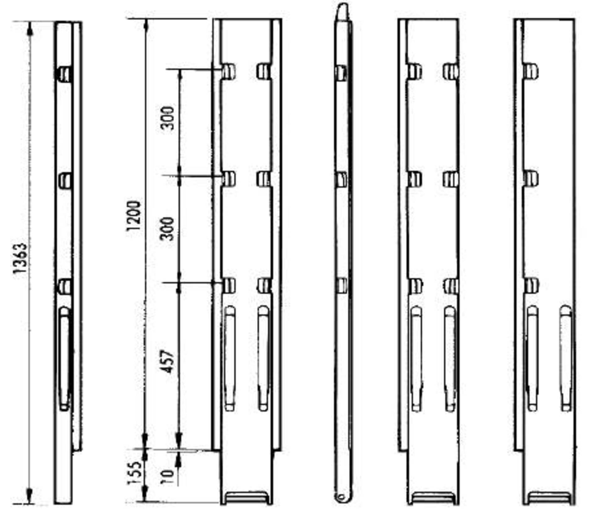 Kinnegrip-Rungen K20, für 1200mm Bordwandhöhe