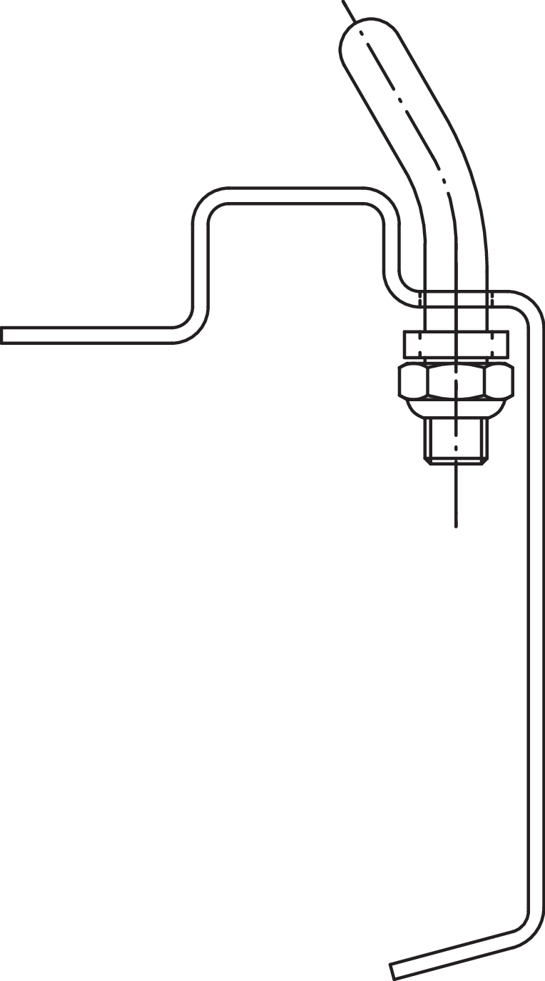 Zurrbügel m. Platte galv. verzinkt