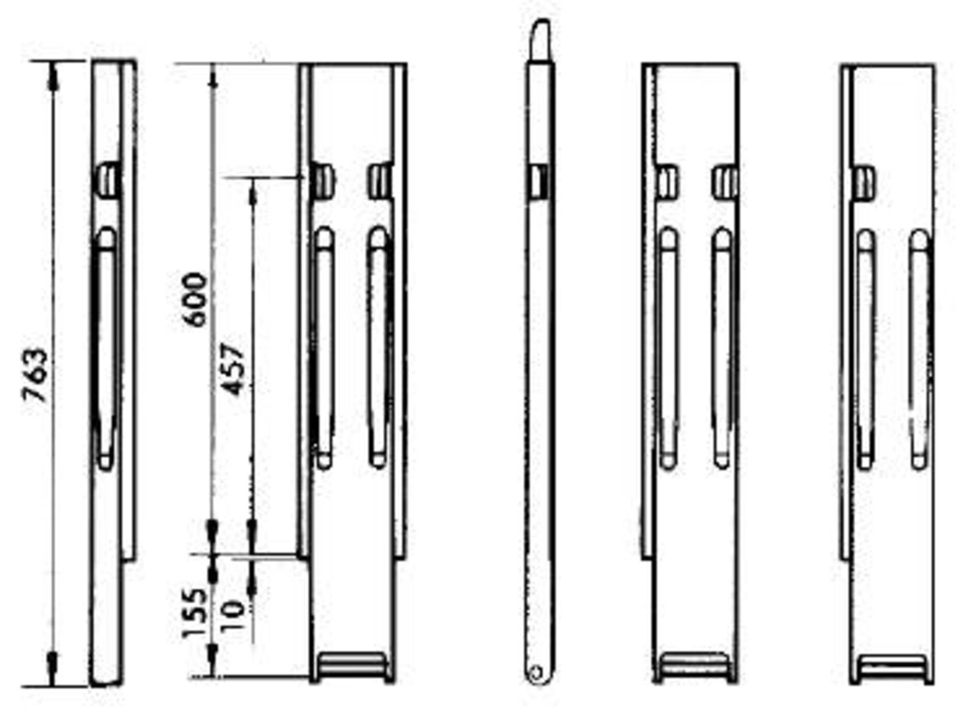 Kinnegrip-Rungen K20, für 600mm Bordwandhöhe
