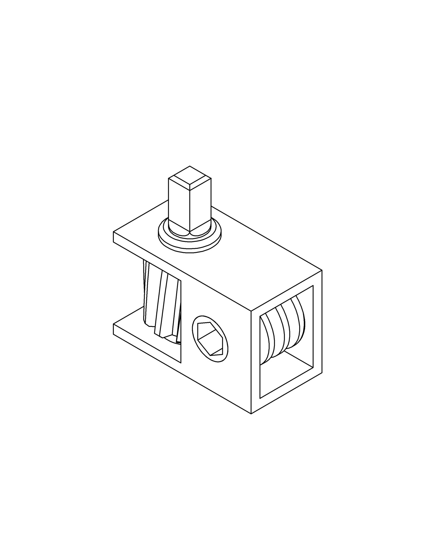 Curtainsider-Spanngetriebe kompakt 78 x 40