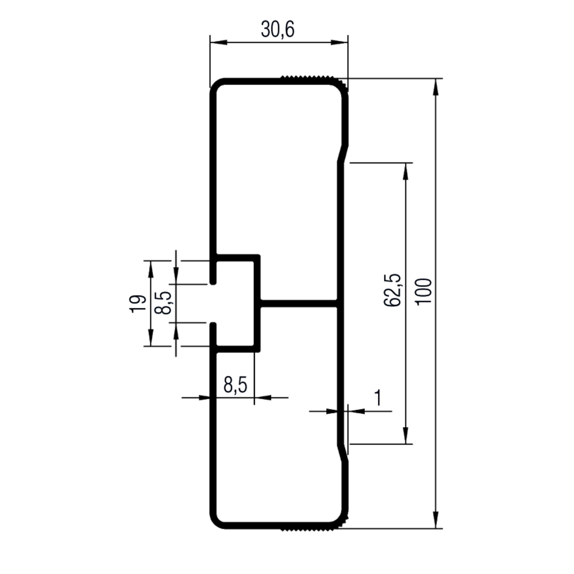 GTO SSE Profil pressblank 6000 mm