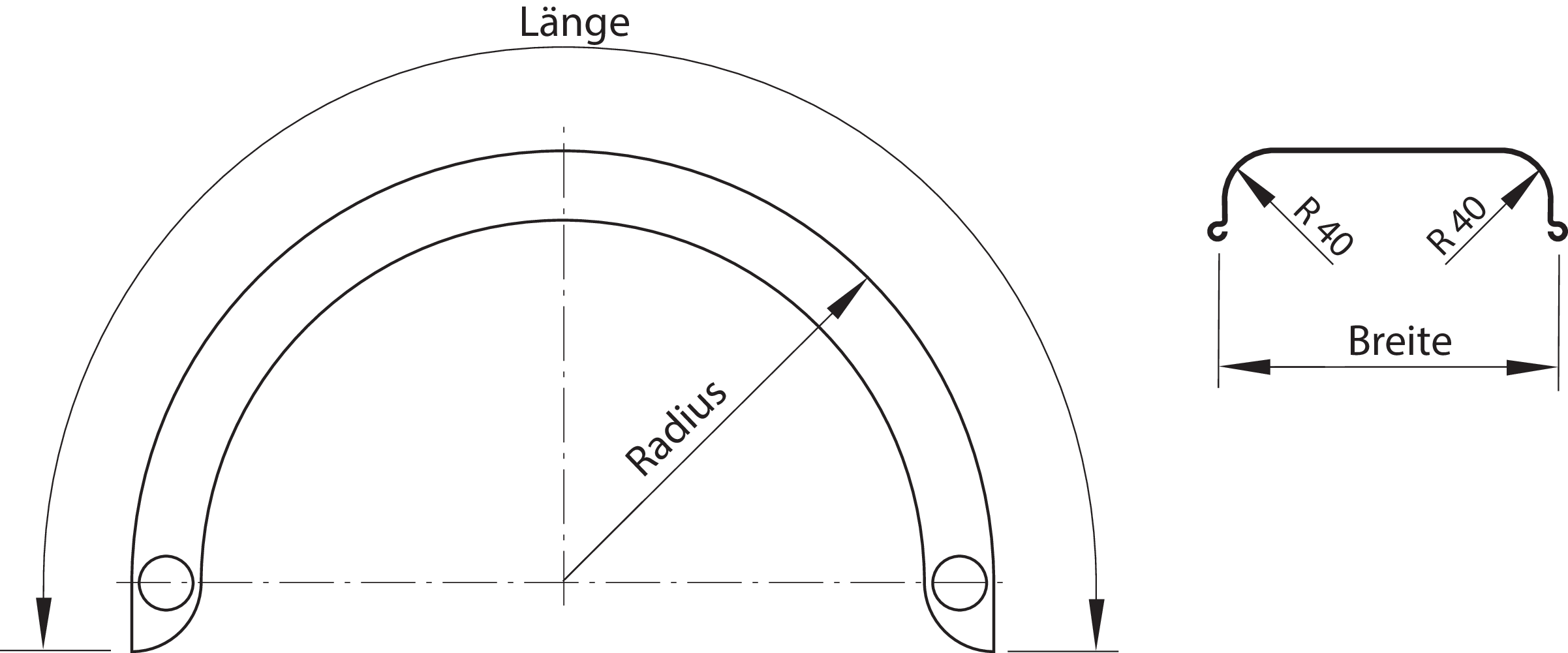 Kunststoff-Hinterradkotflügel