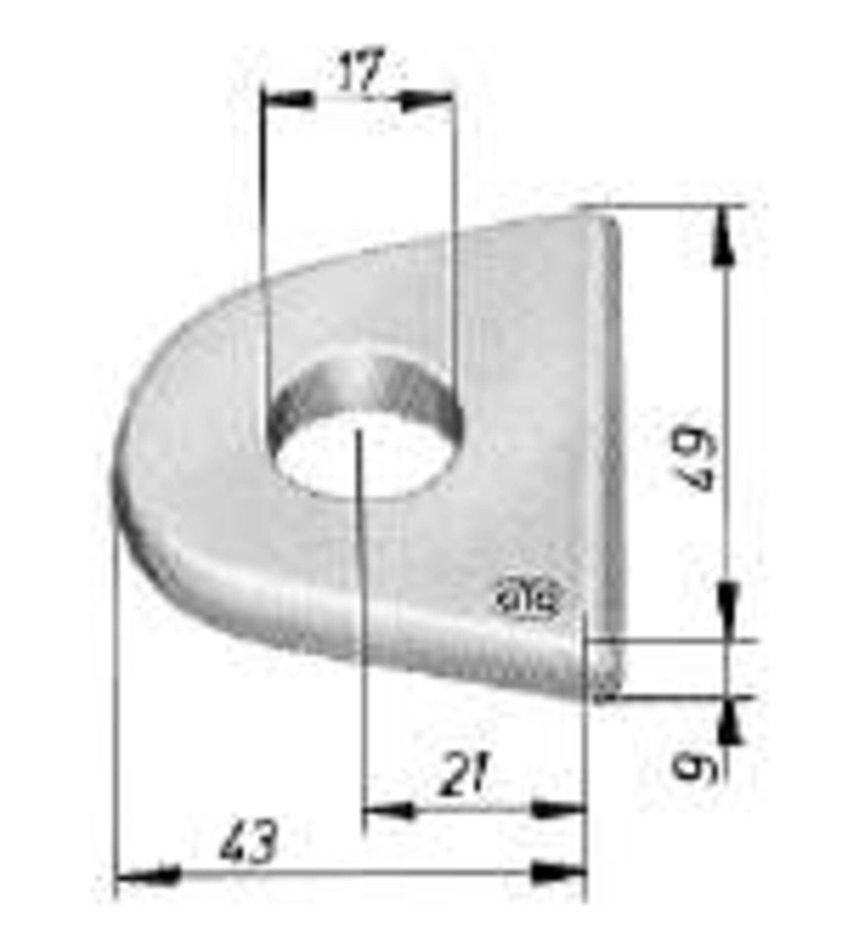 Scharnieraugen (Anschweißaugen) ohne Bolzen und Splinte