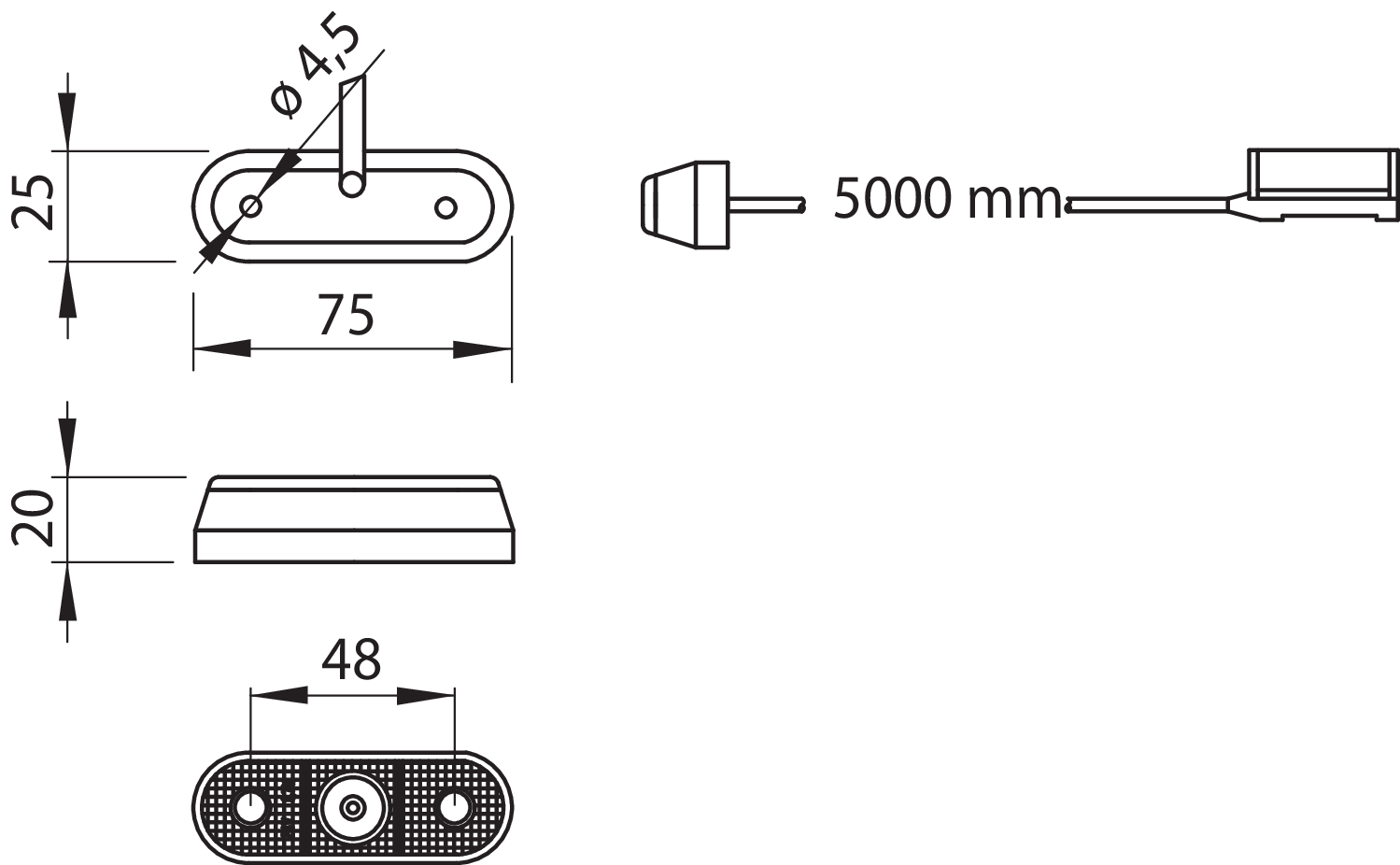 Zusatz-Schlussleuchte, Aufbau