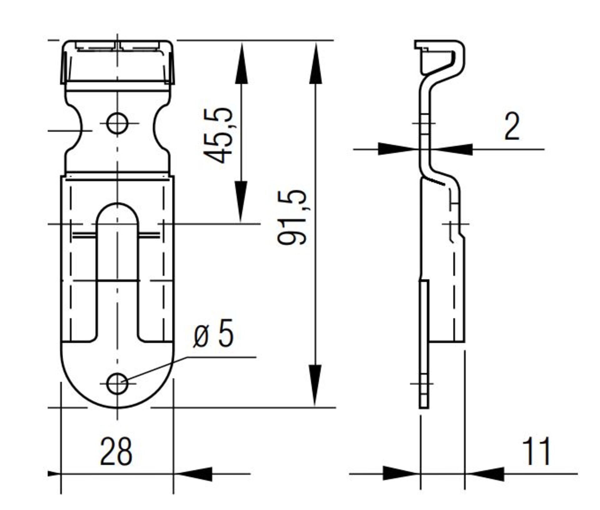 Aufbau-Gegenstück lose - AG - Kombination über Eck- und/oder Mittelrunge