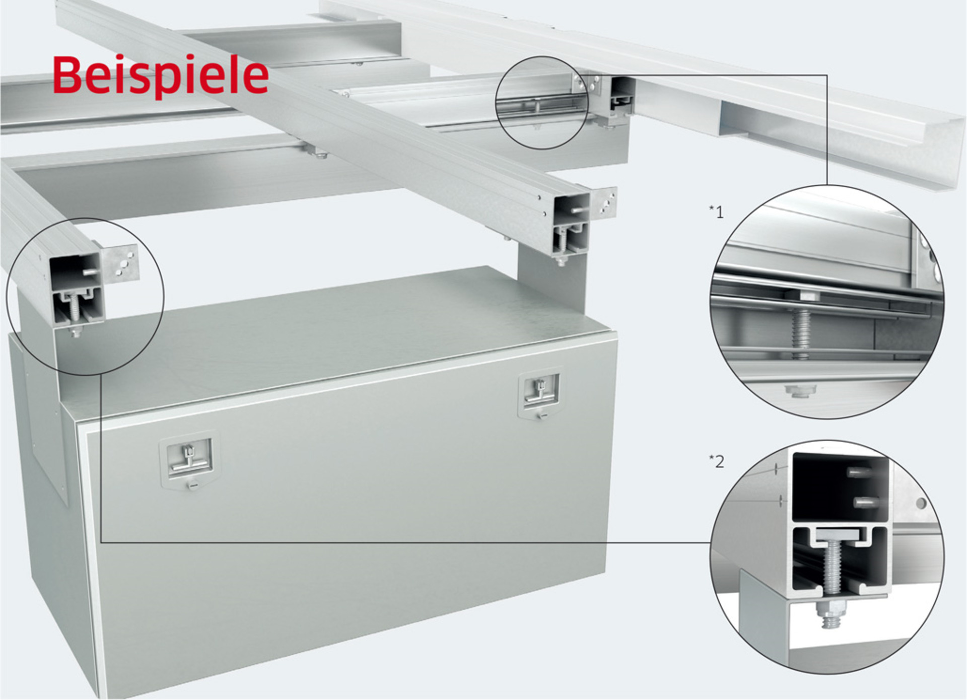 Zubehörset für Aluminium Bodengruppe