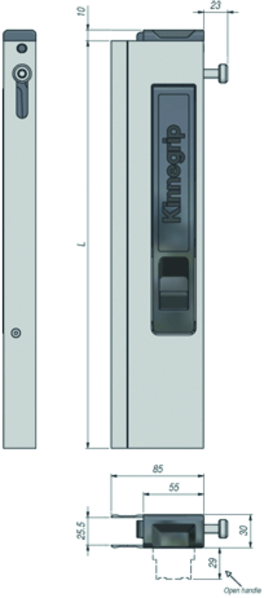 T-50 Einbauverschlüsse für AL-Bordwände