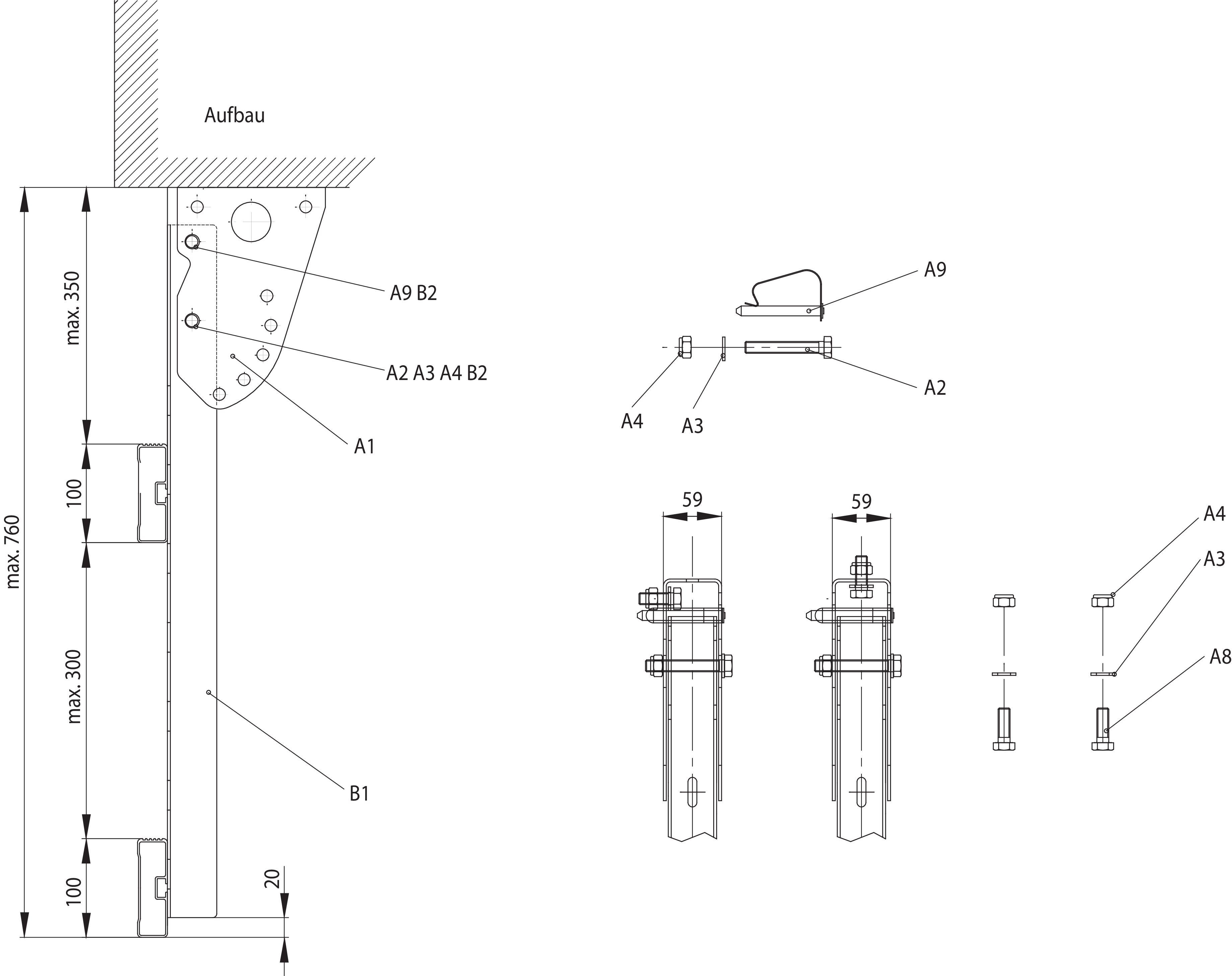 Sideline Typ VA - Stahl verzinkt