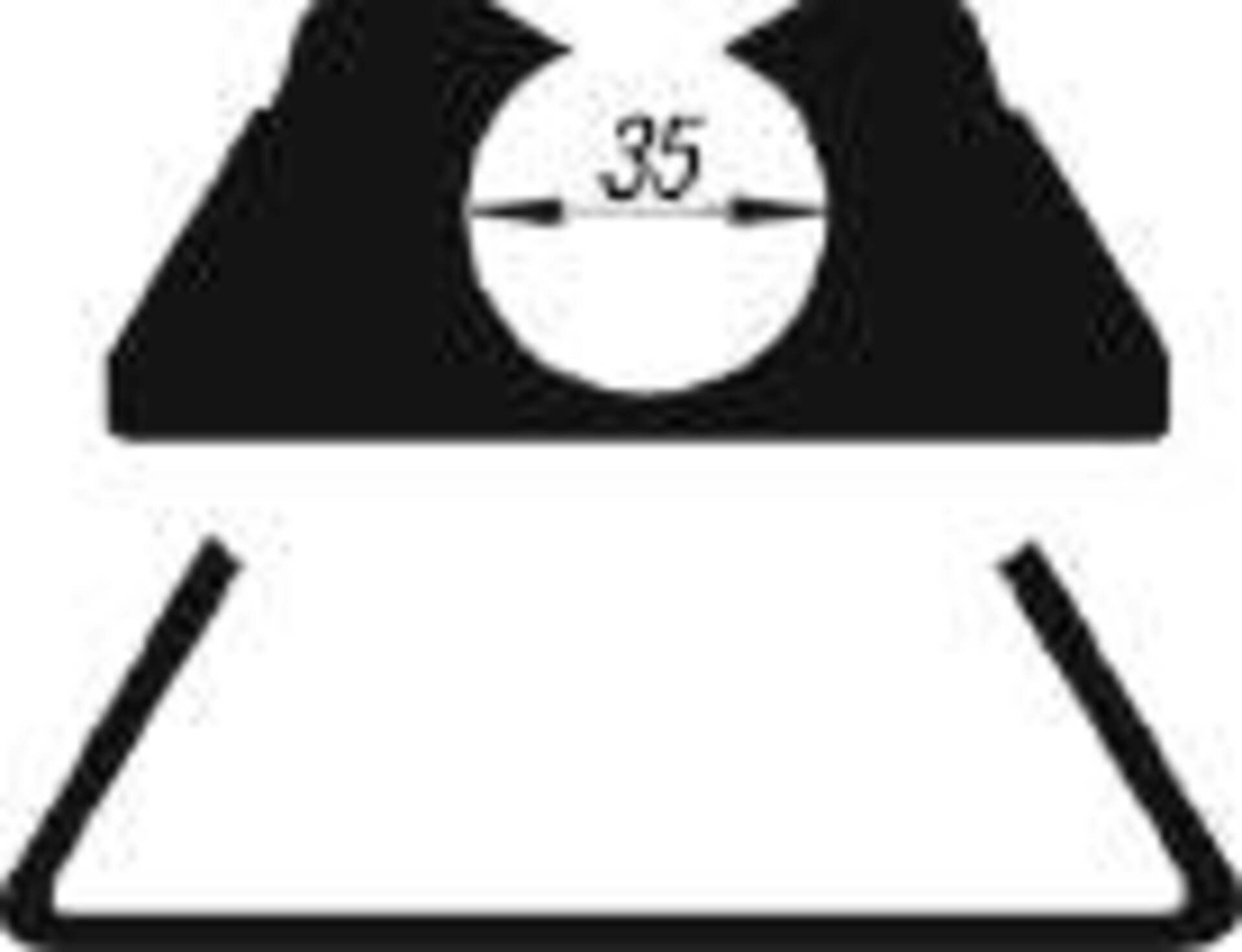 Planrohrhalterung für Planrohr ø 35 und 50 mm