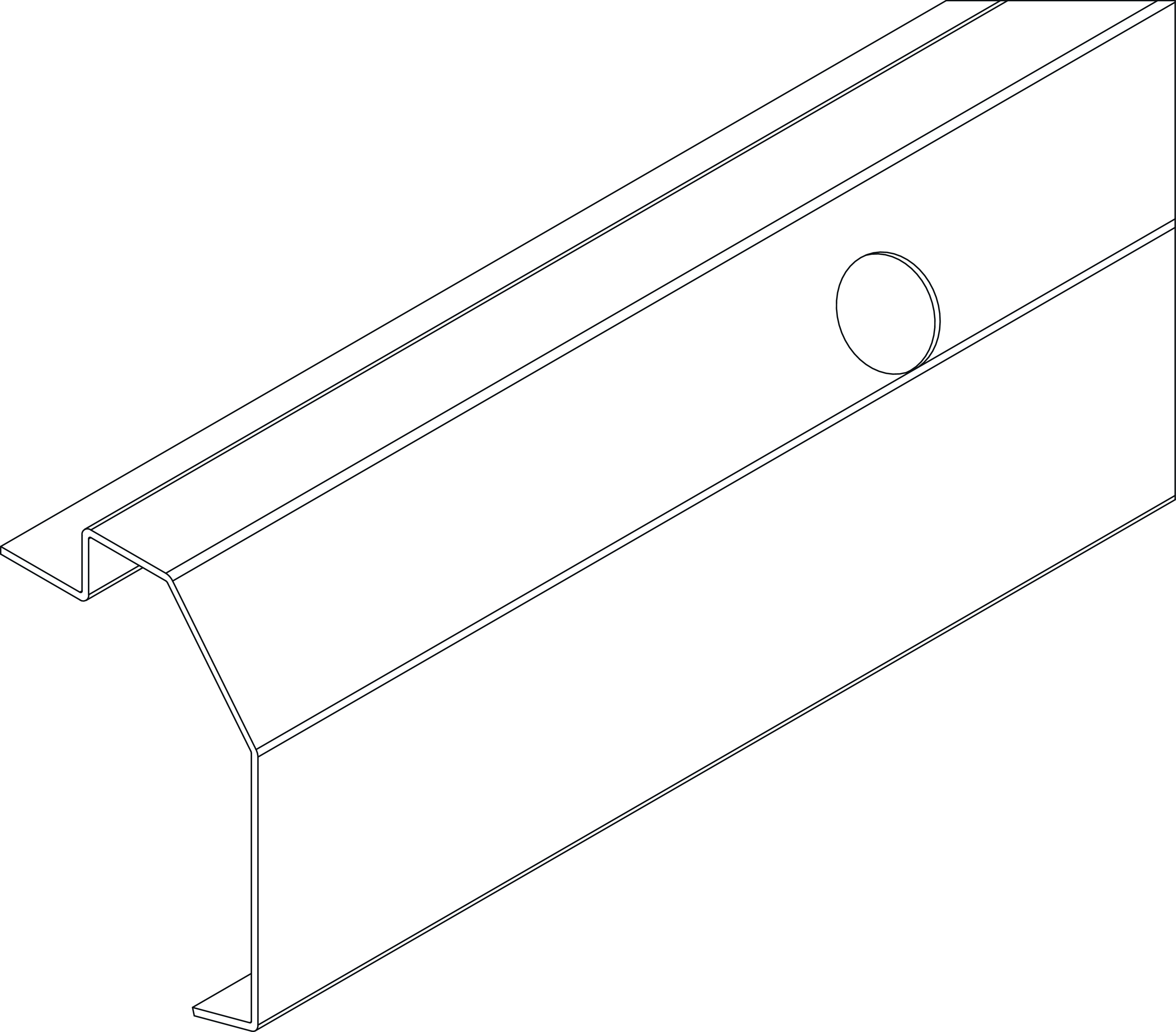 Bodenrahmenprofil mit Lochbild für Zurrgurte
