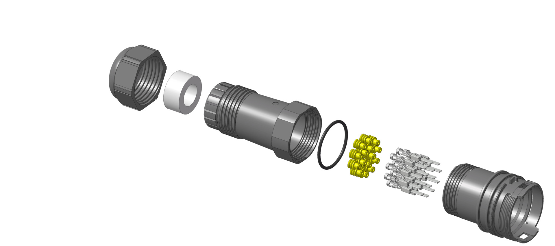 Serviceset 15-poliger EC 2 Stecker