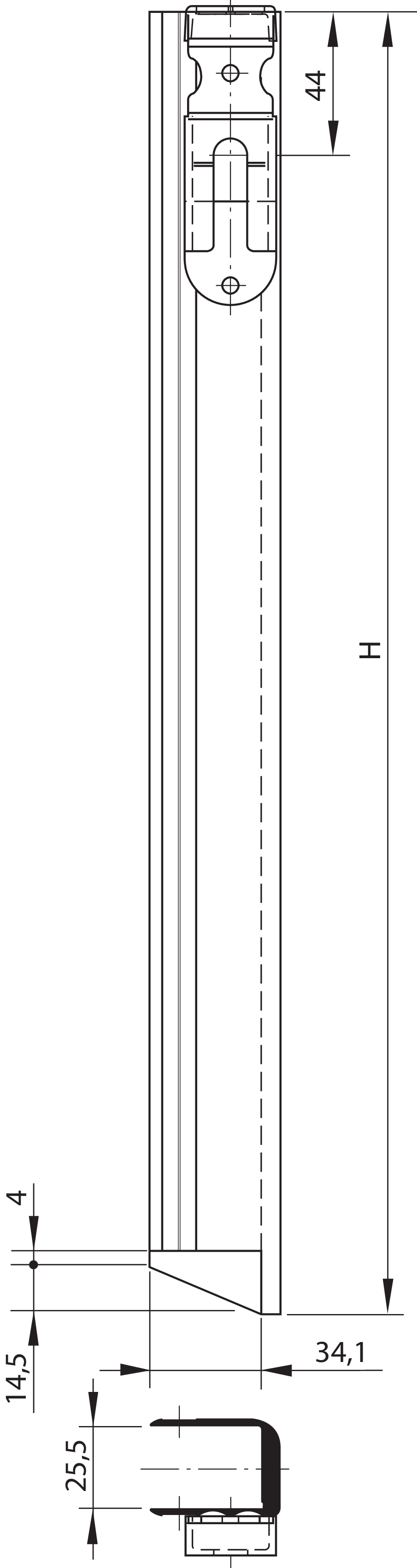 Gegenstück - AG - Kombination über Eck (ohne Runge)