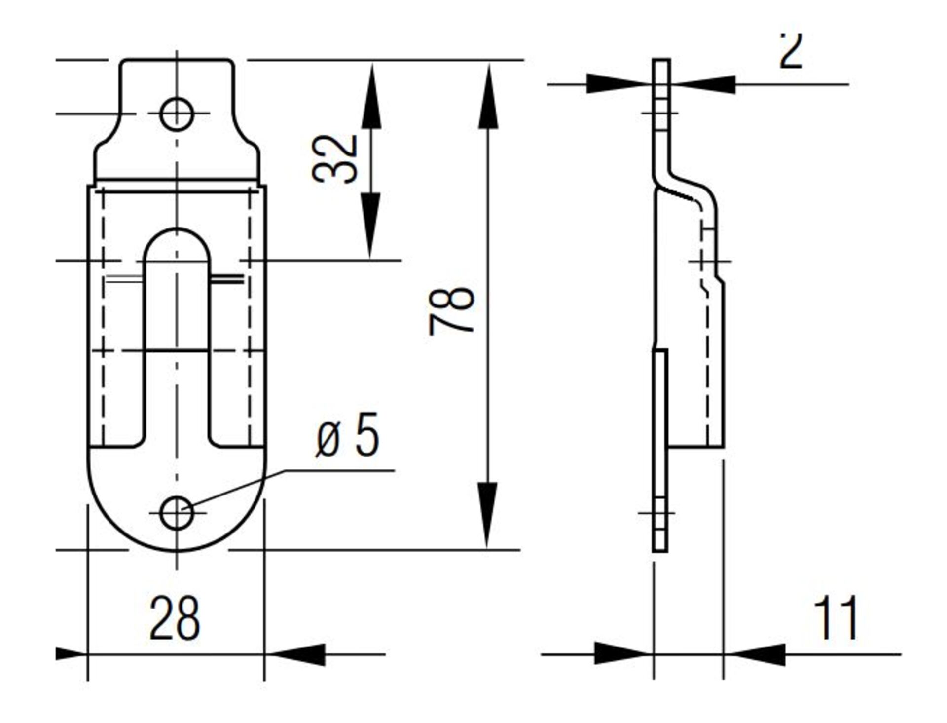 Aufbau-Gegenstück lose - AG - Kombination über Eck- und/oder Mittelrunge