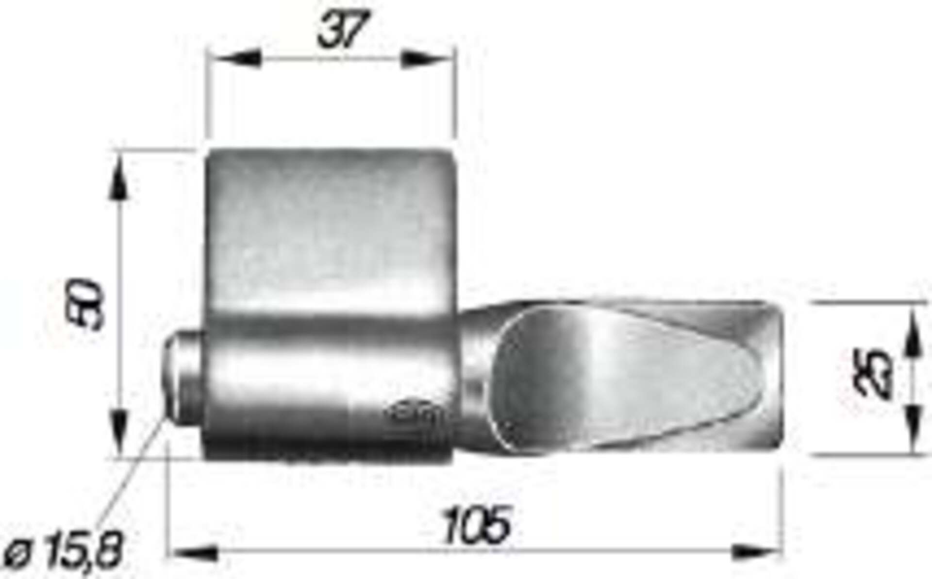 Lagerbock für Scharnier, aushängbar