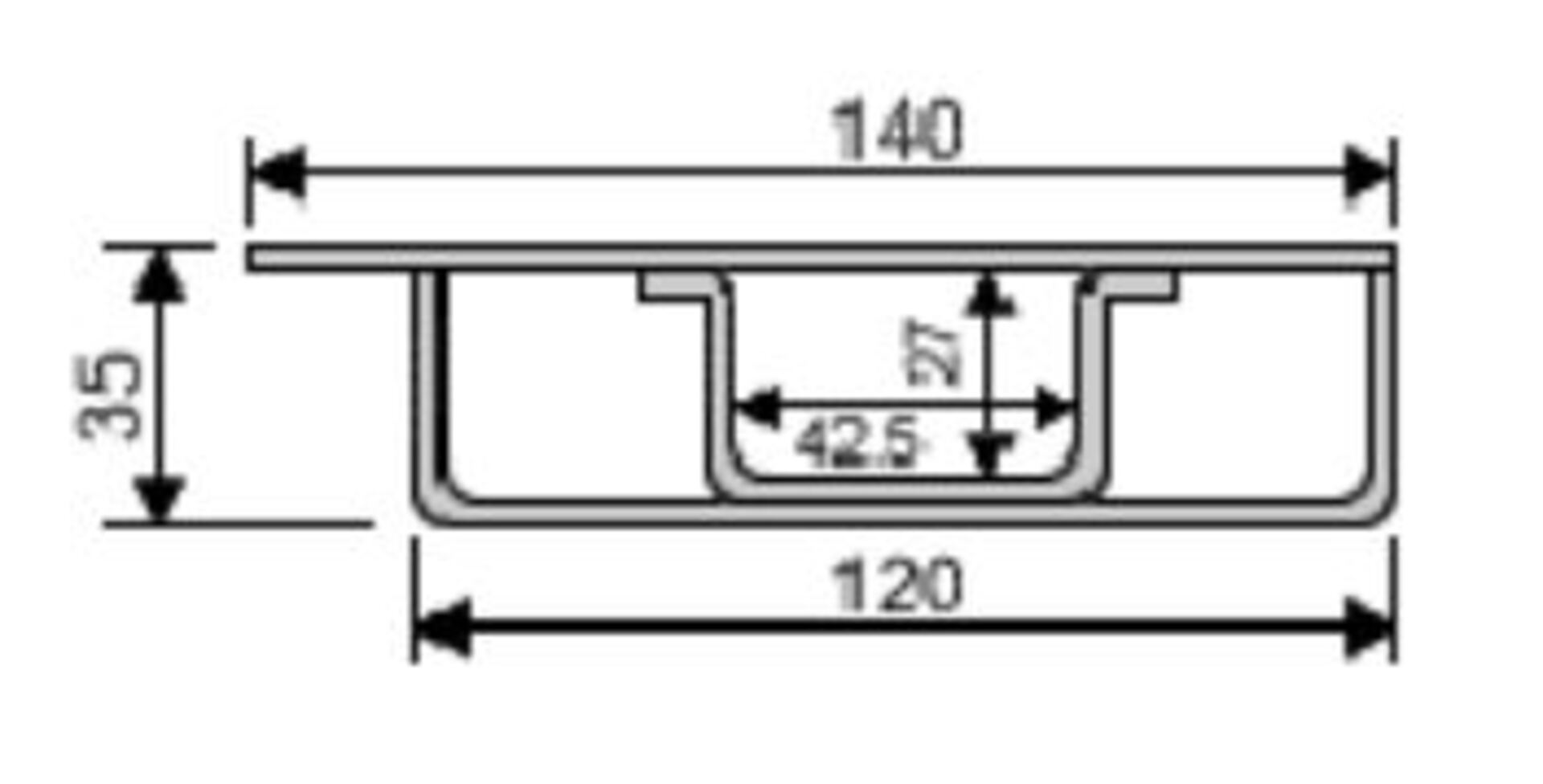 Kinnegrip-Hinterrunge 400S links