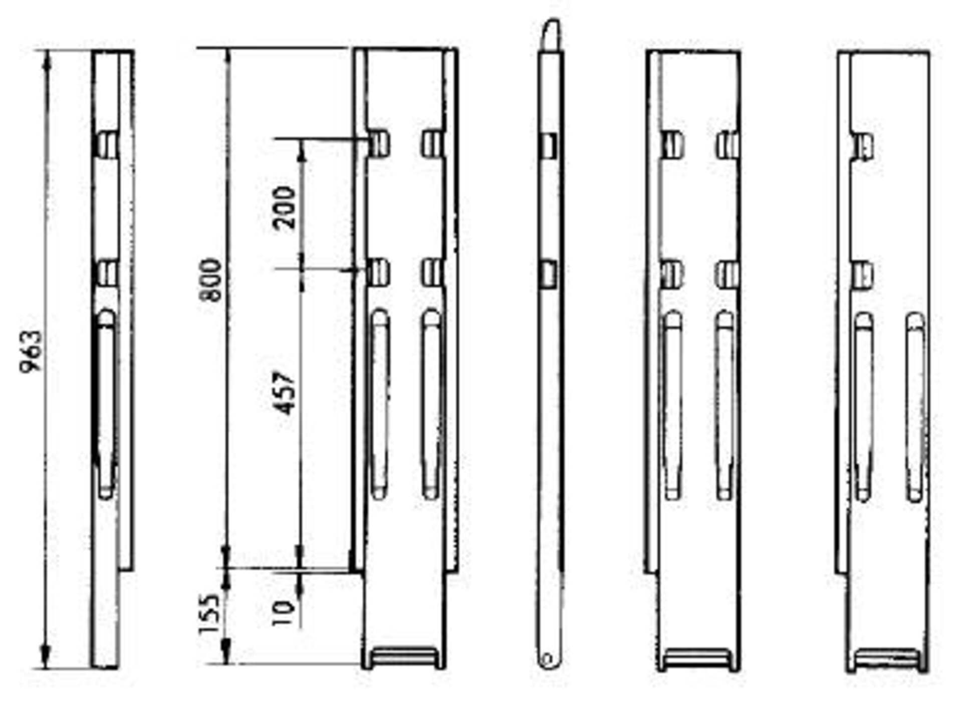 Kinnegrip-Rungen K20, für 800mm Bordwandhöhe