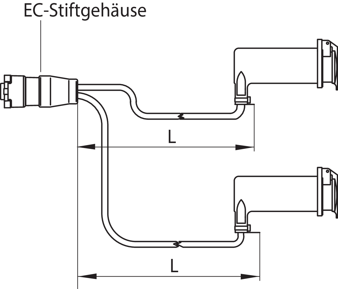 EC-Adapterleitung 2x7ADR K 600 DOS