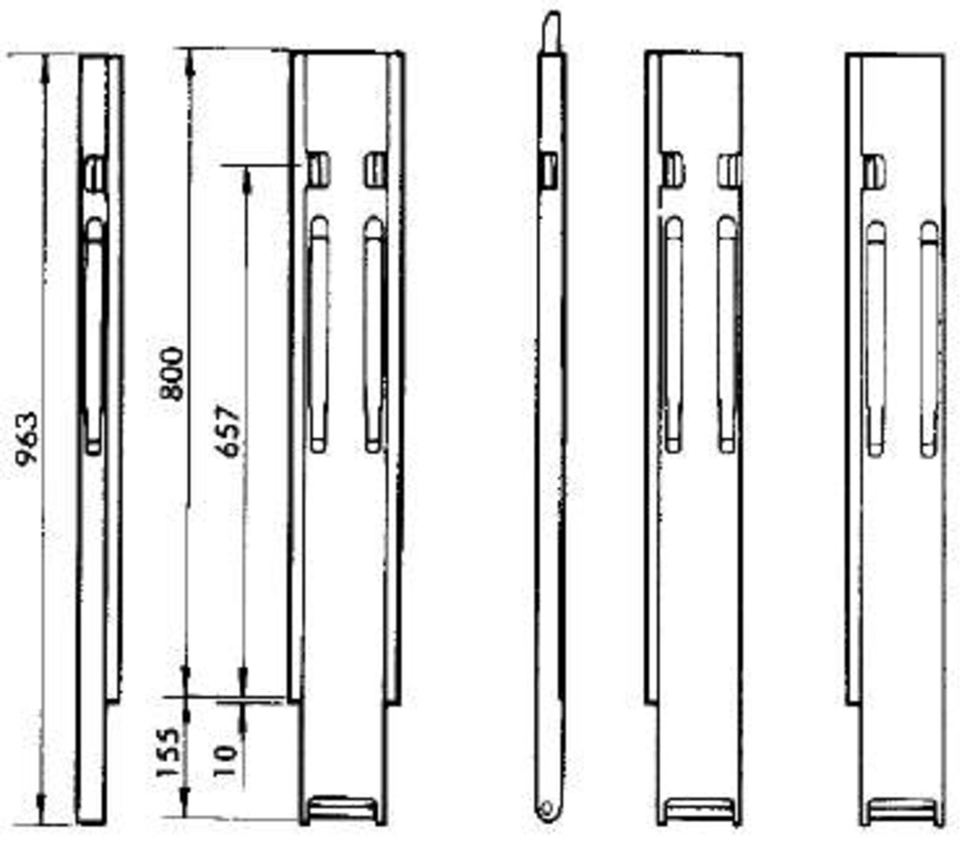 Kinnegrip-Rungen K20, für 800mm Bordwandhöhe