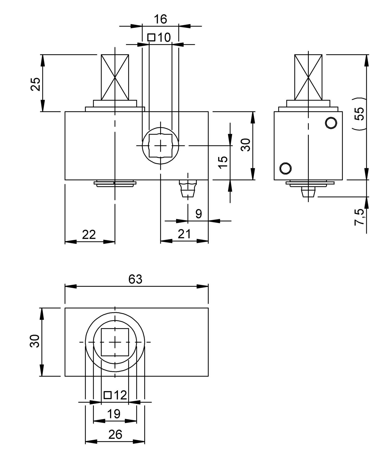 Curtainsider-Spanngetriebe  „mini-30“