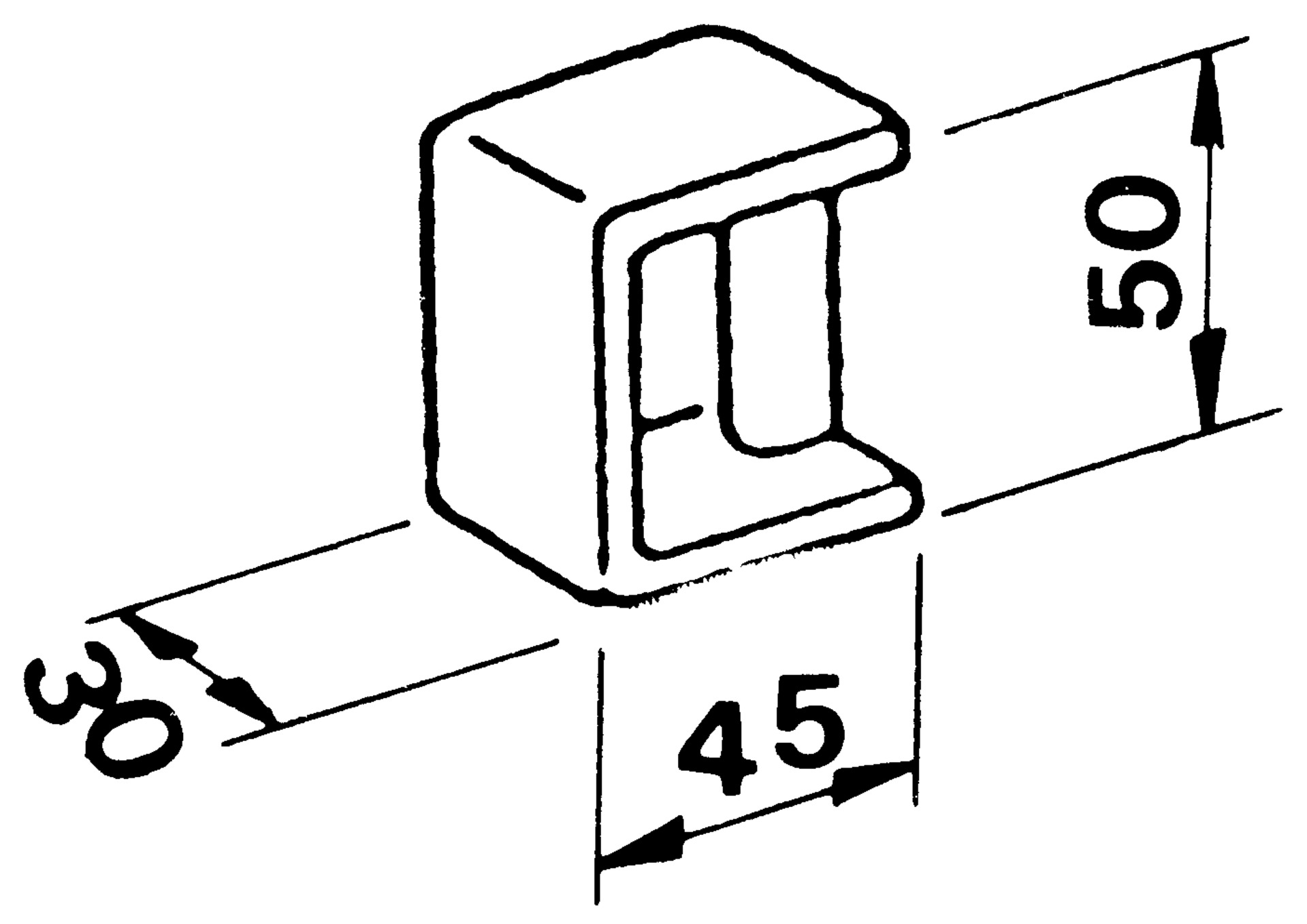 Rungentaschen für Einbau-Riegel-Spannverschluss H 206 N