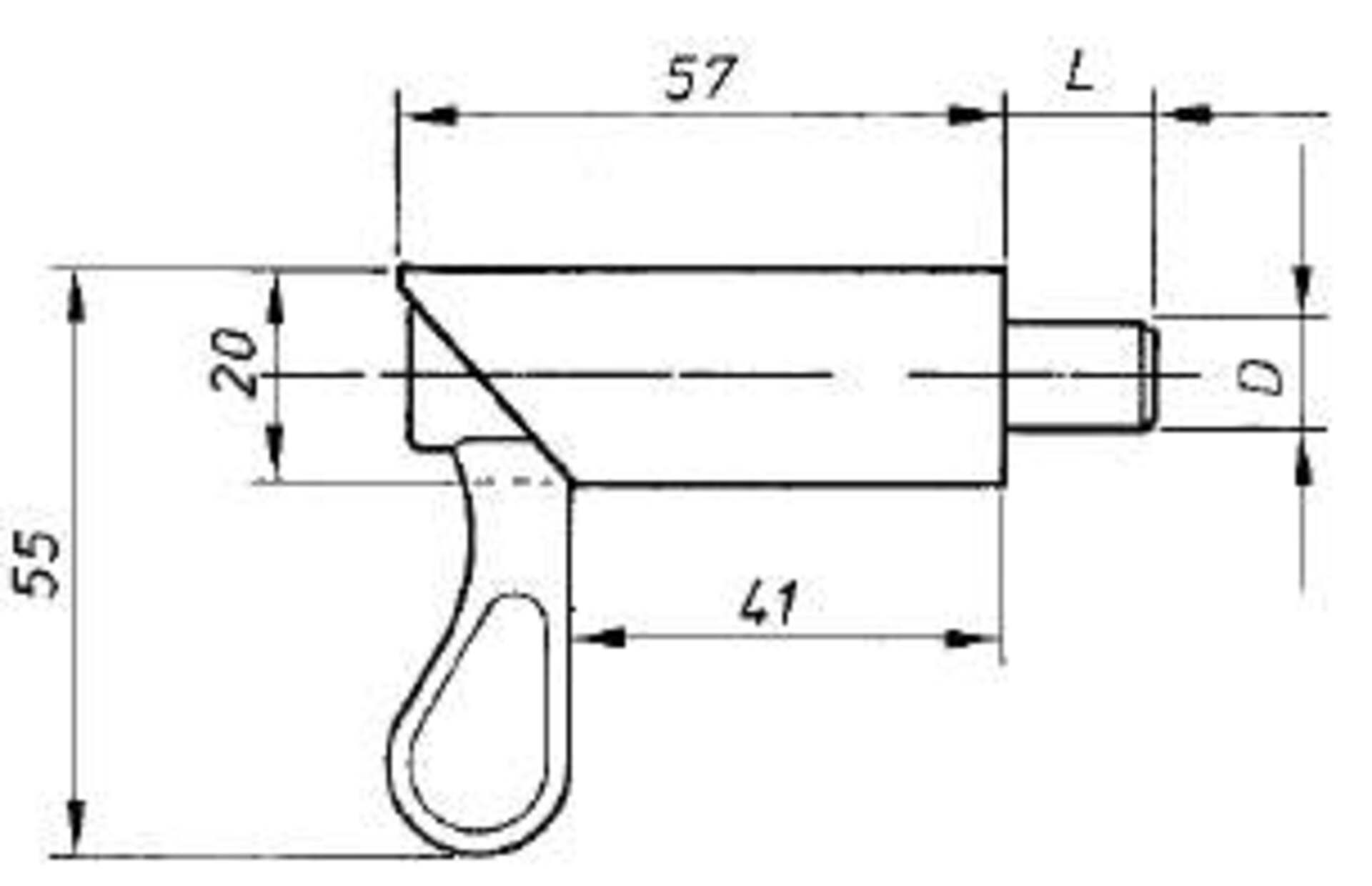Federriegel - Normalausführung Type -S-