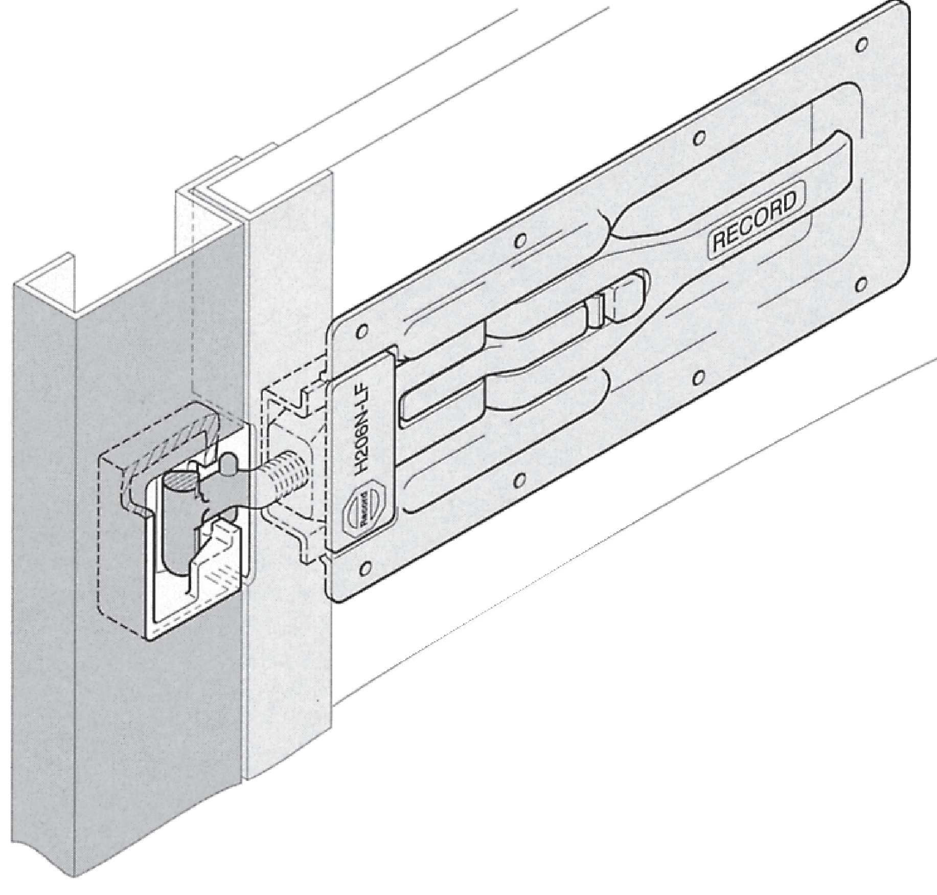 Einbau-Spannverschluss mit Ladedrucksicherung H-206 N-LF