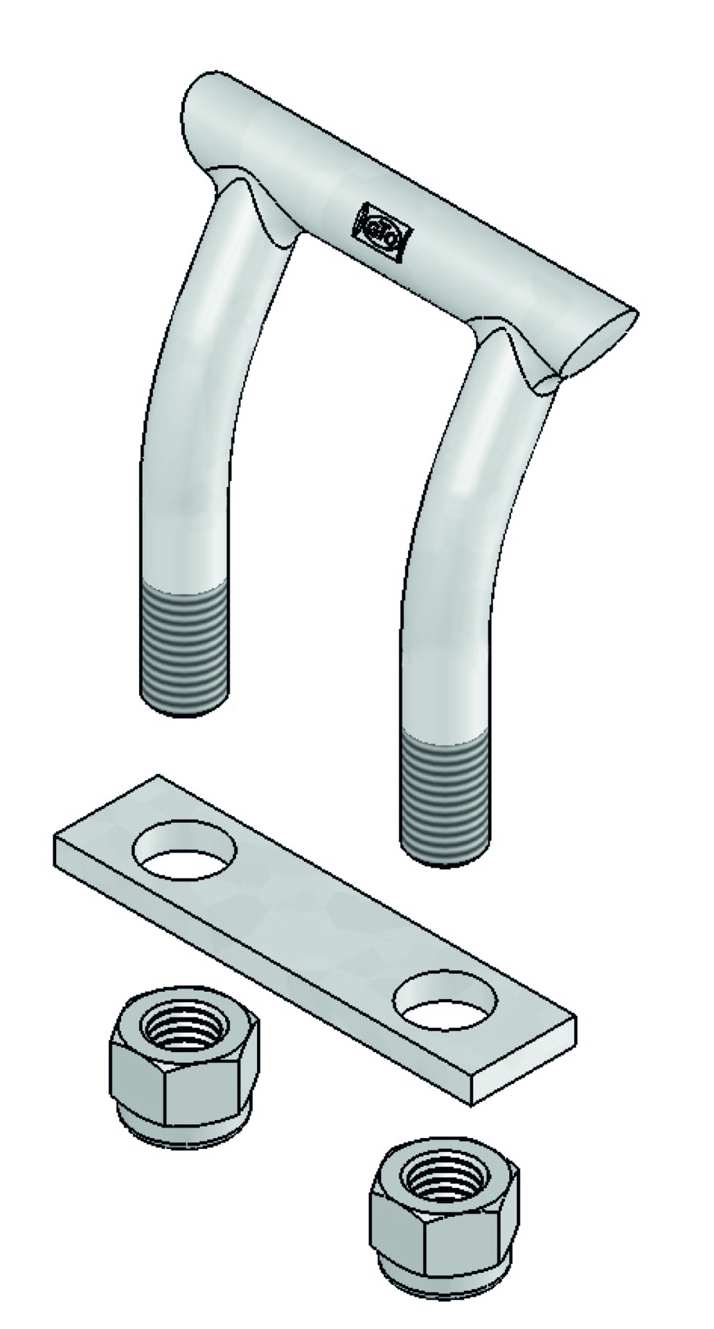 Zurrbügel m. Griffnase verz.