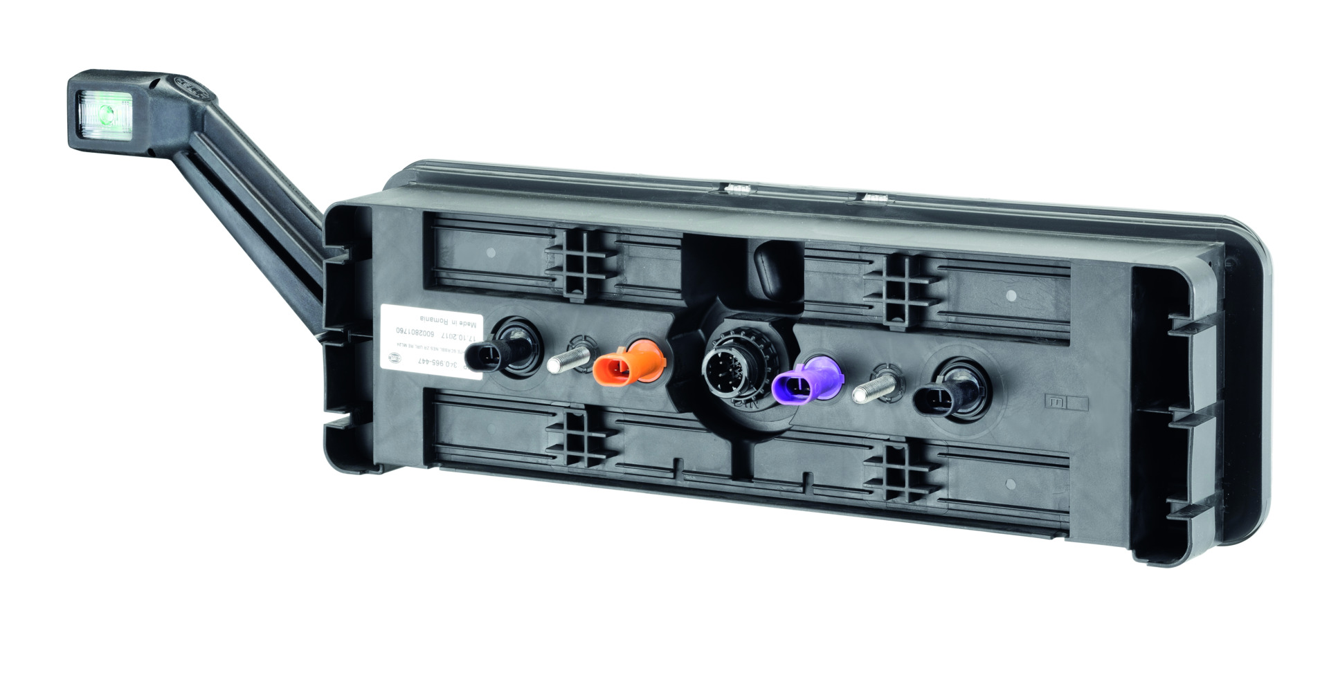 Modulare Multifunktions-Hybrid-Heckleuchte SDRBBLNESZRURL EC-DIN-BO-SS 24 Volt - Ausführung in Teil-LED mit integriertem Encoder für Flash-SMLR (Seitenmarkierungsleuchten mit Blinklichtfunktion)