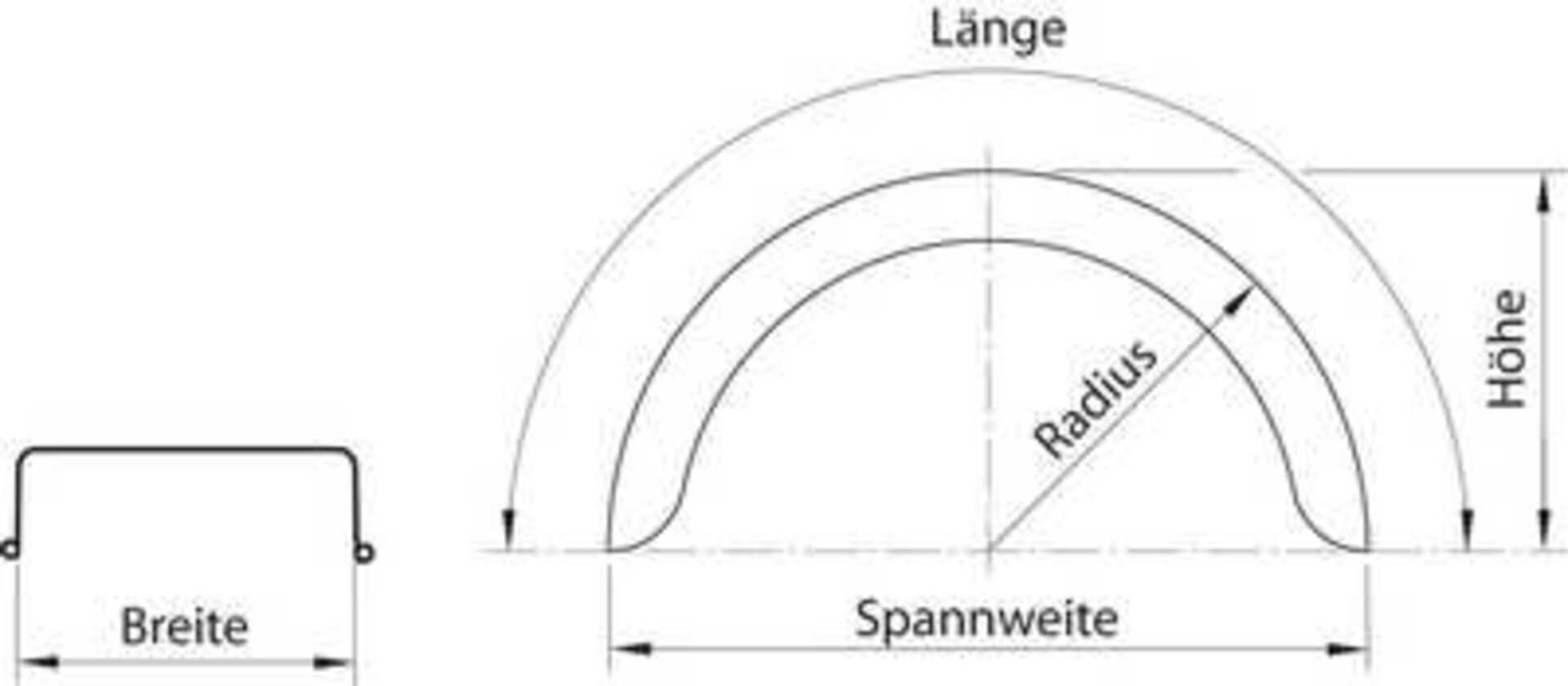 Kotflügel Istoflex-Gold 470/1300mm