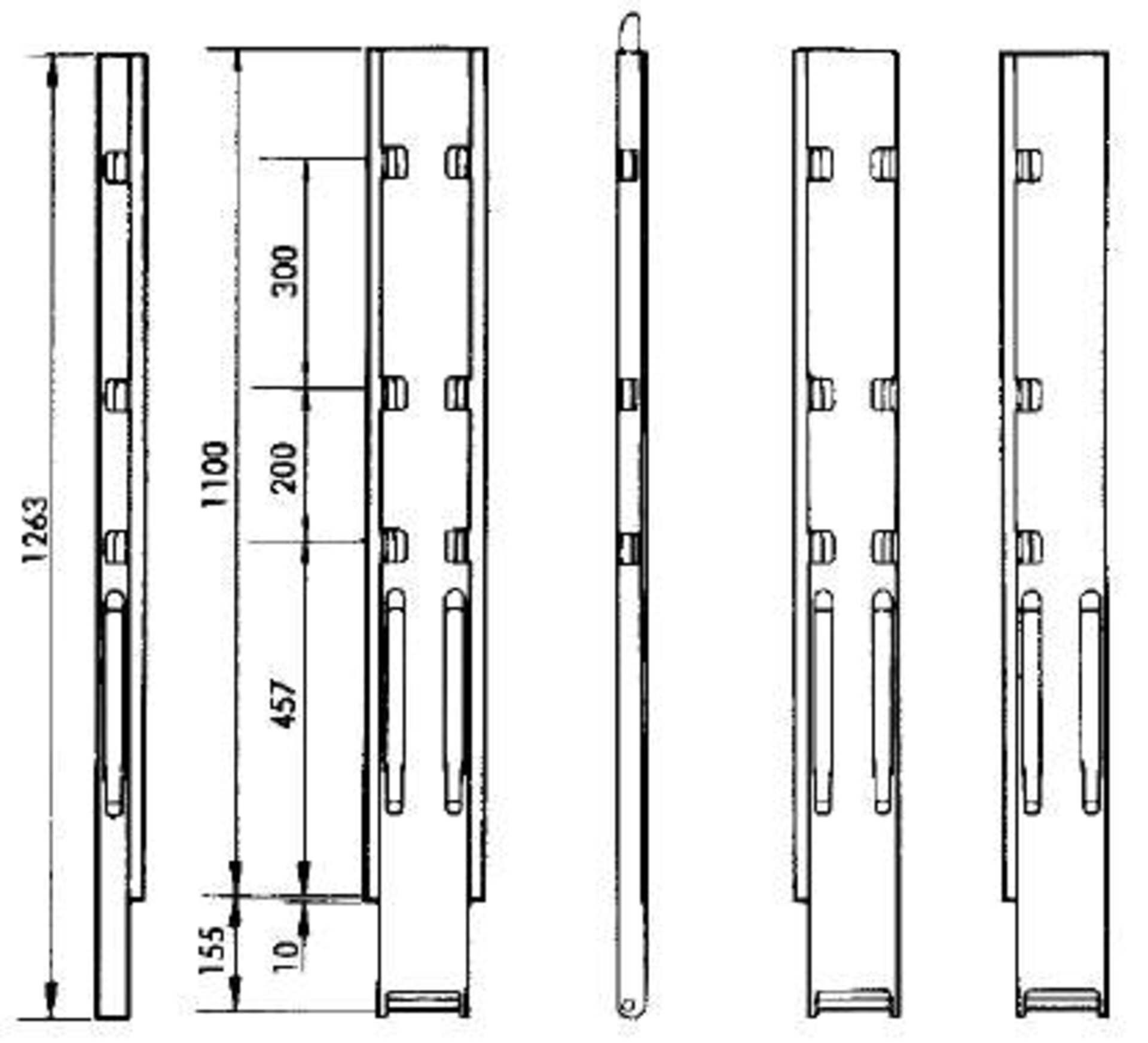 Kinnegrip-Rungen K 20, für 1100 mm Bordwandhöhe