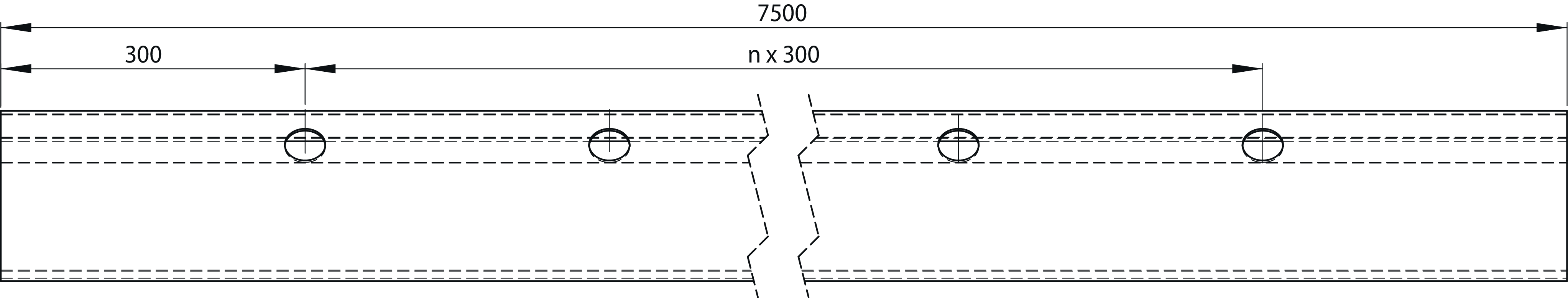 Bodenrahmenprofil S355MC 7,5m 160/21/3