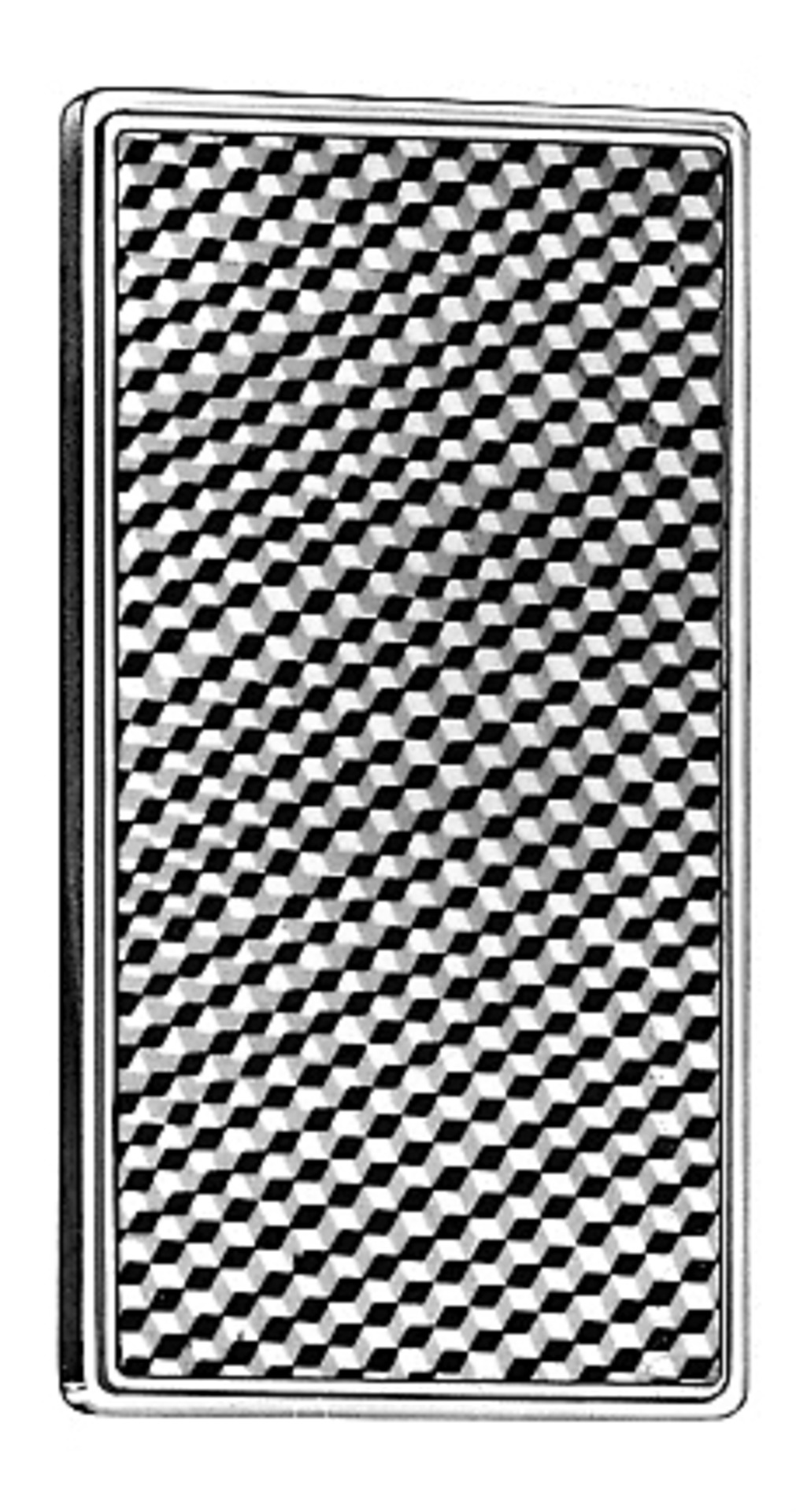 Rückstrahler, eckig