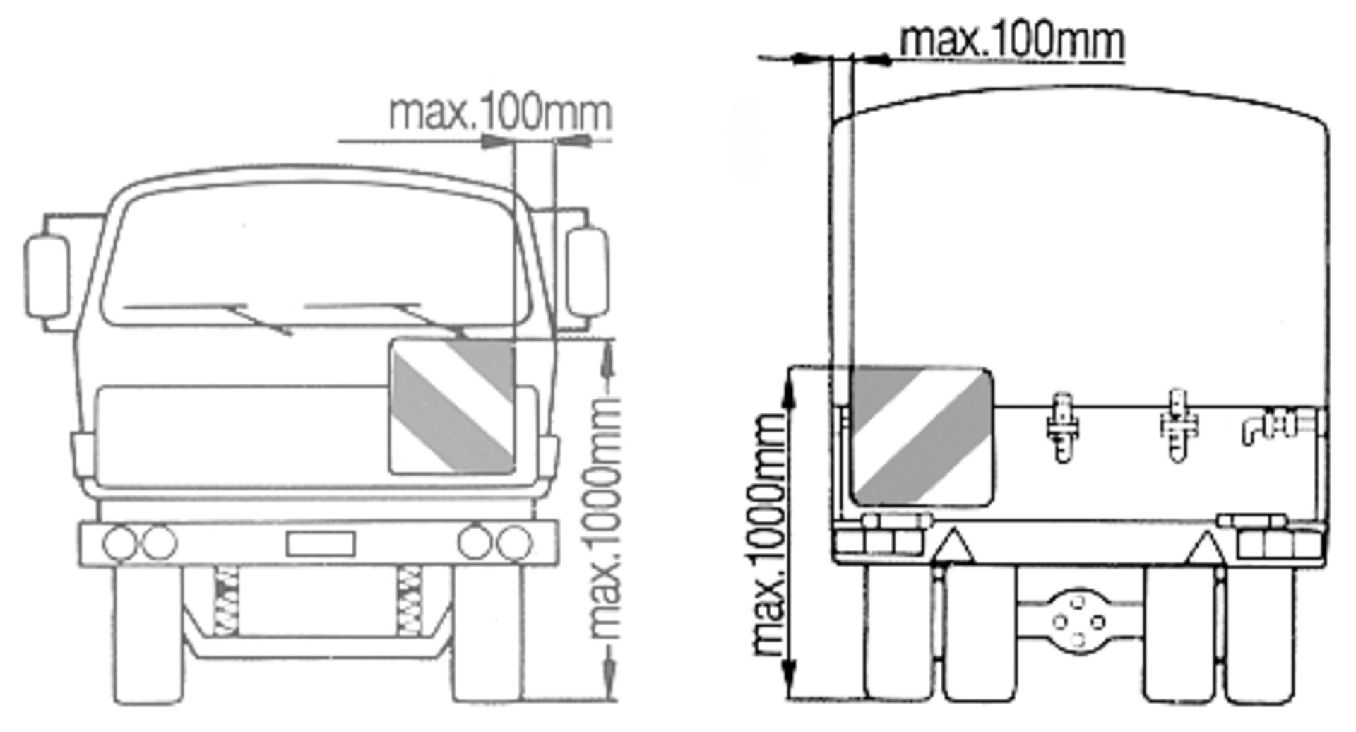 Parkwarntafel gemäß § 17 StVO